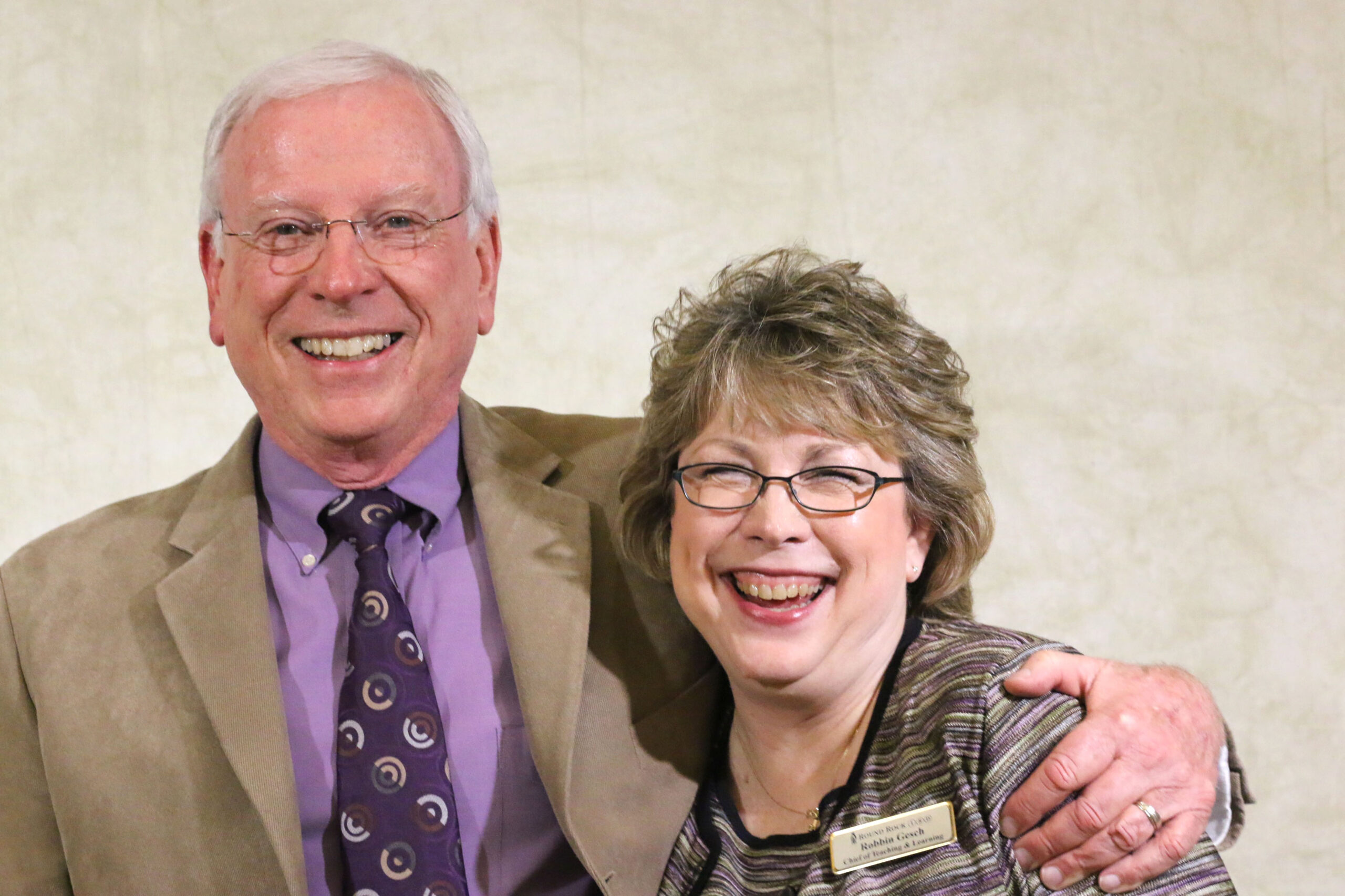 Jim and Robbin at Employee Service Awards