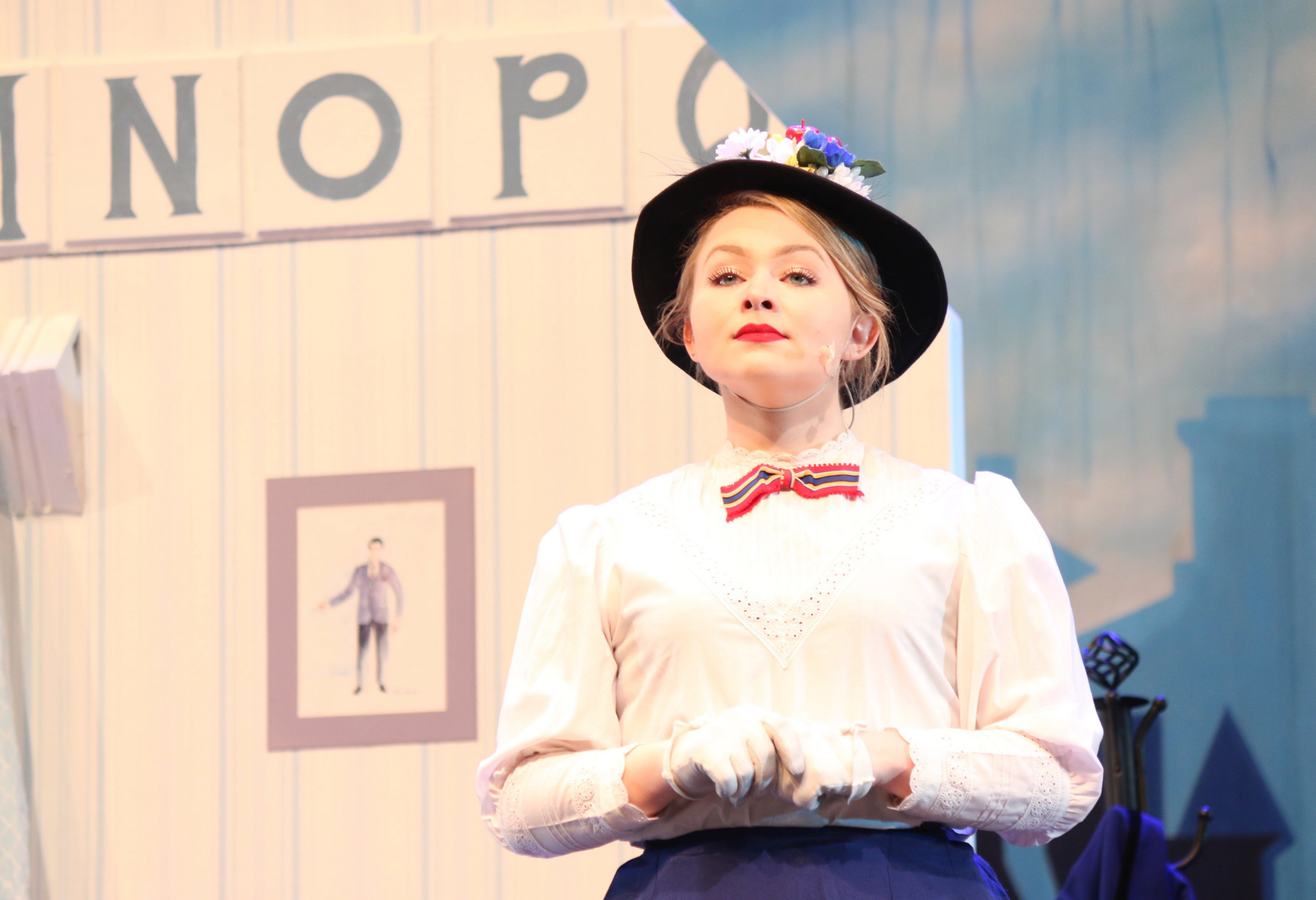 A scene from the play, Mary Poppins