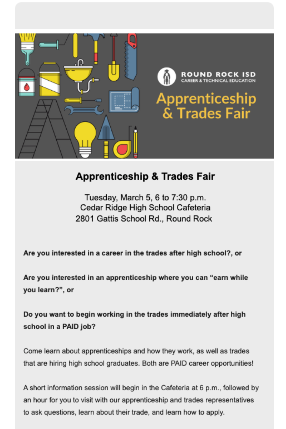 Apprenticeship and Job Fair